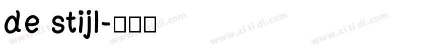 de stijl字体转换